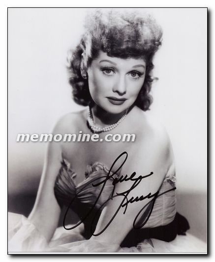 Ball Lucille signed Love Lucy - Click Image to Close