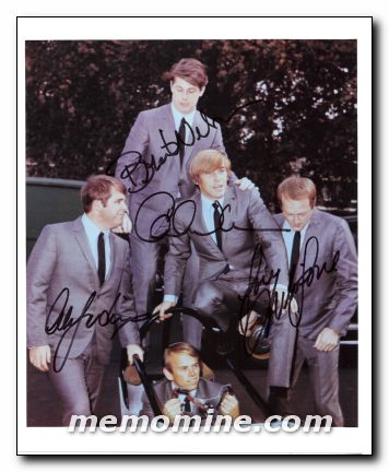 Beach Boys signed by four - Click Image to Close