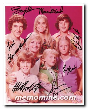 Brady Bunch Cast signed by Seven - Click Image to Close