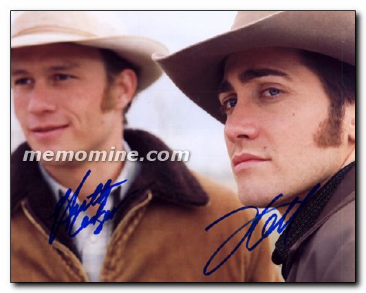 Brokeback Mountain cast two signed - Click Image to Close