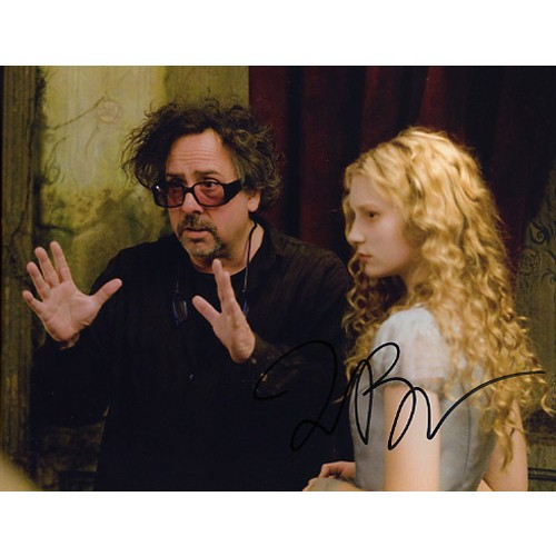 Alice in Wonderland director Tim Burton Original Autograph w/ COA - Click Image to Close
