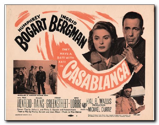 Casa Blanca Humphrey Bogart Ingrid Bergman - Click Image to Close