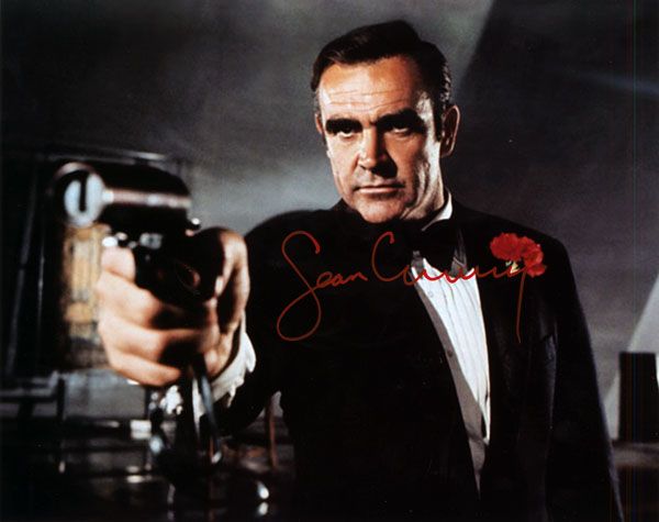 Connery Sean 007 James Bond rare red signature - Click Image to Close