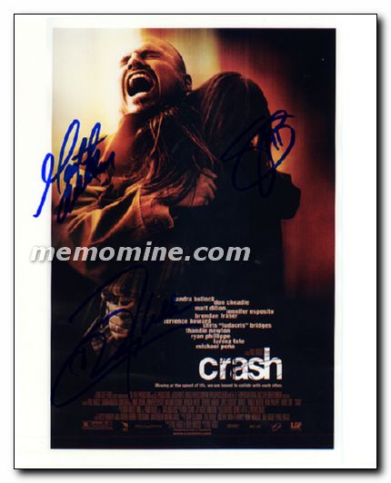 Crash cast Matt Dillon Andrq Bullock Don Cheadle - Click Image to Close
