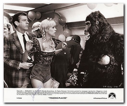 Trading Places signed still Jamie Lee Curtis - Click Image to Close
