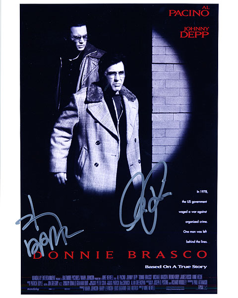 Donnie Brasco Al Pacino Johnny Depp - Click Image to Close