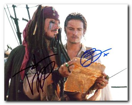 Pirates of the Carribbean Johnny Depp Orlando Bloom - Click Image to Close