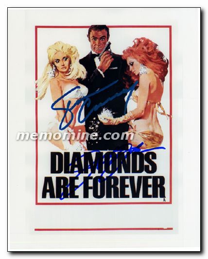 Diamonds are Forever cast Sean Connery Jill St. John - Click Image to Close