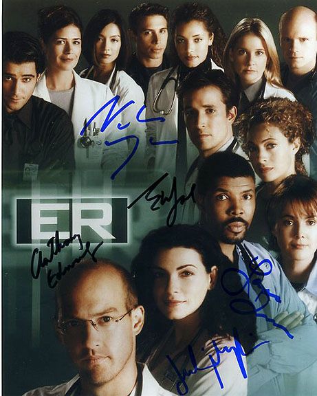 ER cast signed by five - Click Image to Close