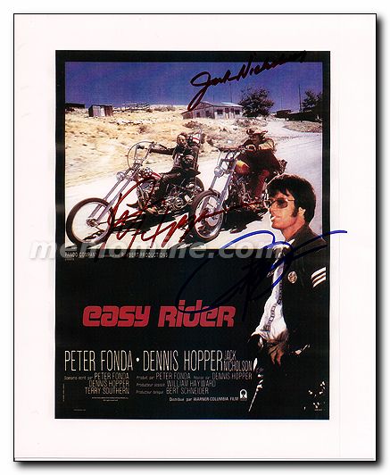 Easy Rider Jack Nicholson Peter Fonda Dennis Hopper - Click Image to Close
