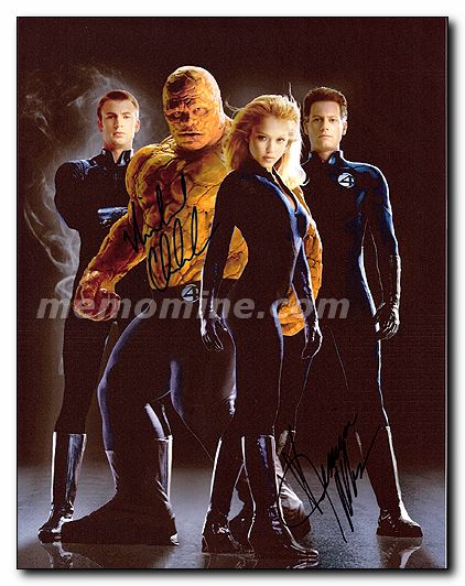Fantastic Four signed by Michael Chiklis Ioan Gruffudd - Click Image to Close