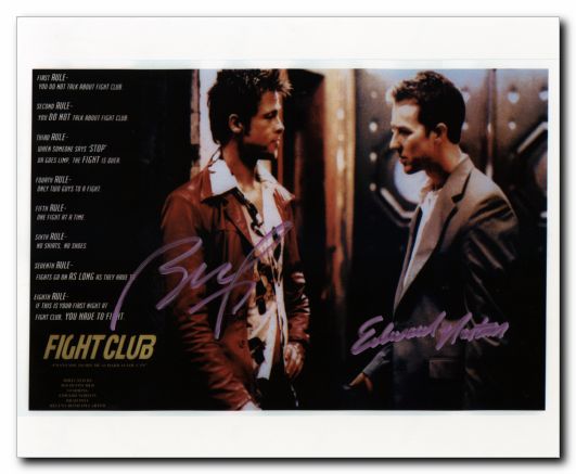 Fight Club Brad Pitt & Edward Norton - Click Image to Close