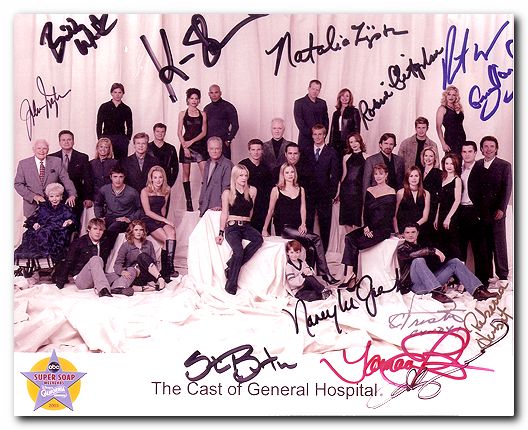 General Hospital cast signed by 13 - Click Image to Close