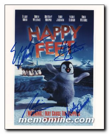 Happy Feet Elijah Wood Robins Williams Hugh Jackman Nichole Kidman - Click Image to Close