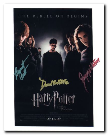 Harry Potter and The Order of the Phoenix Emma Watson, Danille Radcliff & Rupert Grint - Click Image to Close