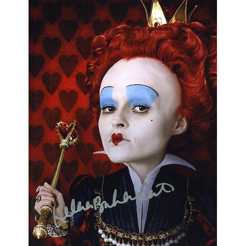Alice in Wonderland Helena Bonham Carter the Red Queen Autograph Copy - Click Image to Close