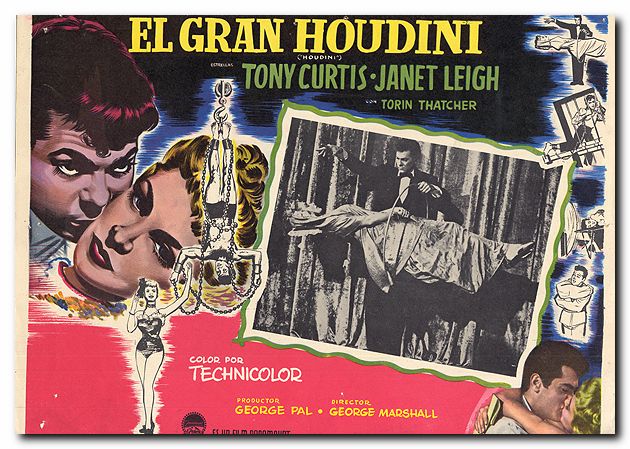 Houdini Tony Curtis Janet Leigh rare - Click Image to Close