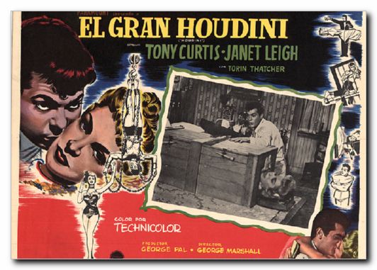 Houdini Tony Curtis Janet Leigh rare - Click Image to Close