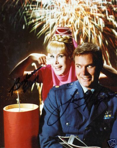 I Dream of Jeannie Cast Barbara Eden Larry Hagman - Click Image to Close