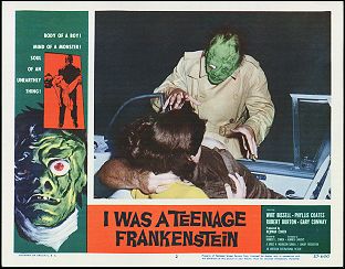 I WAS A TEENAGE FRANKENSTEIN 1957 # 2 monster card - Click Image to Close