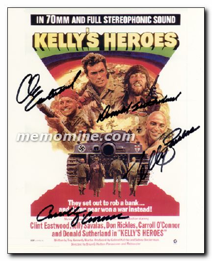 Kelly's Herros Clint Eastwood Donald Sutherland Telly Savalas Carroll O'Connor - Click Image to Close