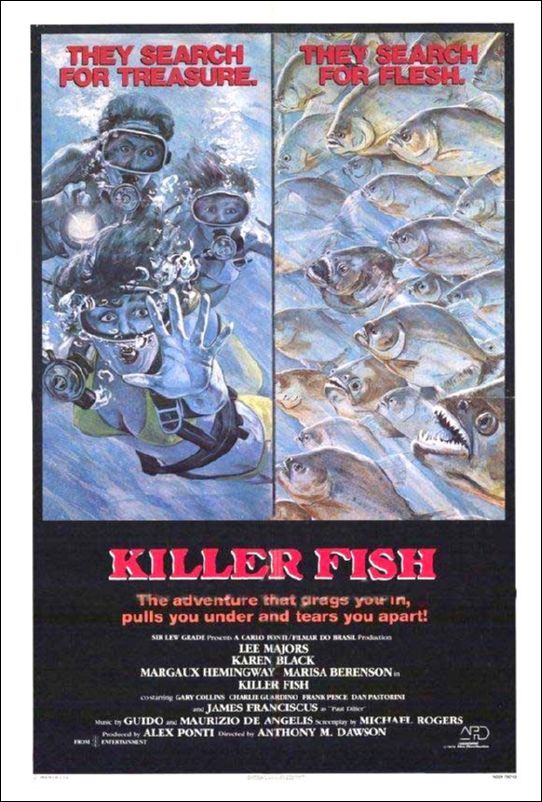 Killer Fish in near mint condition folded ready for linen backing - Click Image to Close
