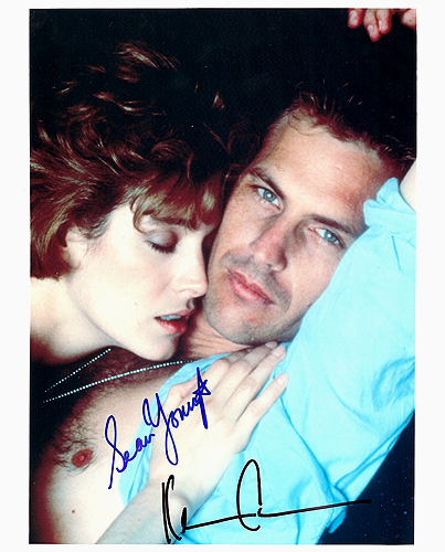 No Way Out Cast signed Kevin Costner Sean Young - Click Image to Close