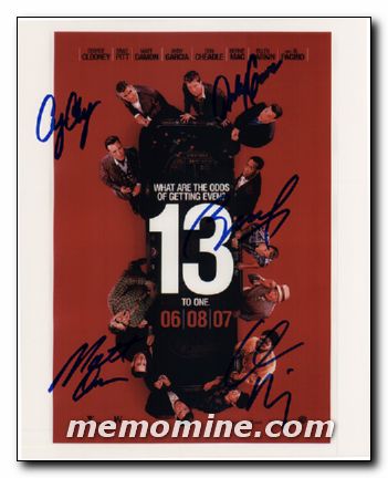 Oceans 13 signed by five - Click Image to Close