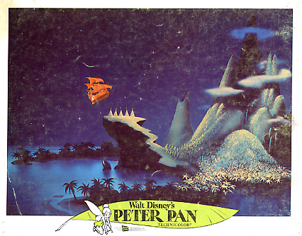 Peter Pan Disney 1969 flying ship pictured #8 G card wear - Click Image to Close