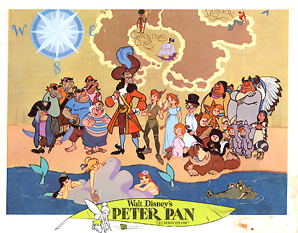 Peter Pan Disney 1969 Hook and Peter pictured with all #5 - Click Image to Close