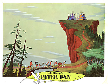 Peter Pan Disney 1969 Indians taking the kids #3 - Click Image to Close