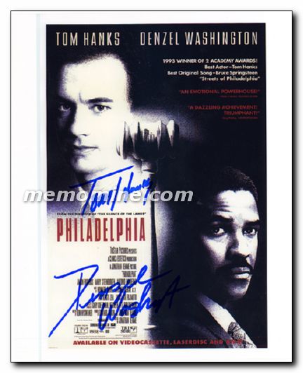 Philadelphia cast Tom Hanks Denzel Washington - Click Image to Close