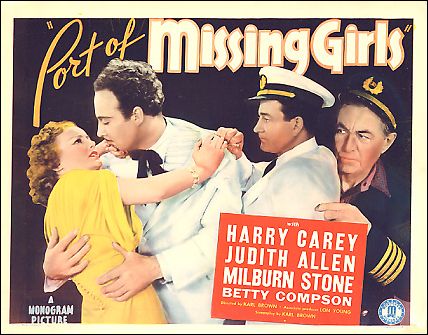 Port of Missing Girls Harry Carey Judith Allen 1938 TC - Click Image to Close