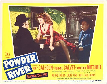 POWDER RIVER RORY CALHOUN Rory Calhoun Cameron Mitchell 1953 #3 - Click Image to Close