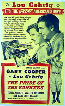 PRIDE OF THE YANKEES Gary Cooper - Click Image to Close