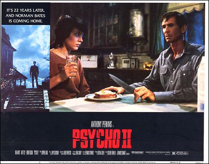 Psycho II Anthony Perkins 8 card set - Click Image to Close
