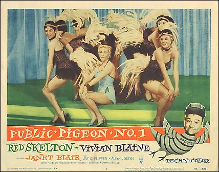 PUBLIC PIGEON NO. 1 RED SKELTON VIVIAN BLAINE JANET BLAIR #2 1956 - Click Image to Close