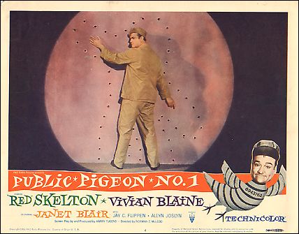 PUBLIC PIGEON NO. 1 RED SKELTON VIVIAN BLAINE JANET BLAIR #4 1956 - Click Image to Close