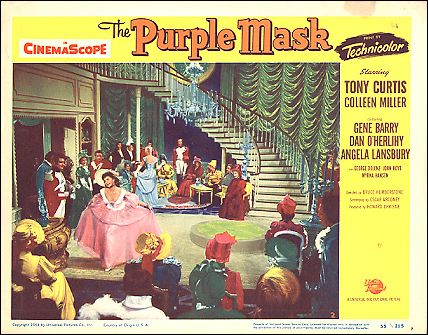 Purple Mask Tony Curtis Colleen Miller #2 1955 - Click Image to Close
