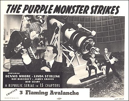 Purple Monster strikes Chapter 3 Flaming Avalanche 1957R - Click Image to Close