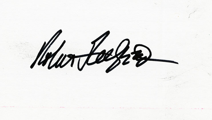 Redford Robert signed 3 x 5 - Click Image to Close