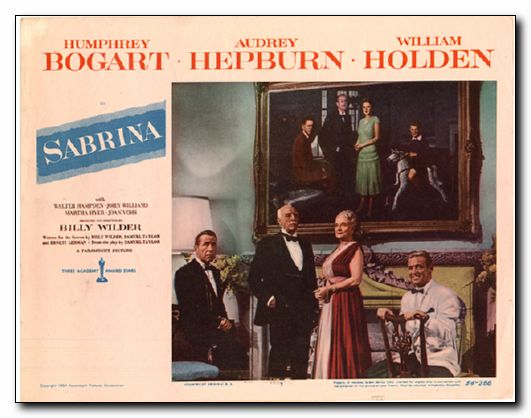 Sabrina Humphrey Audrey Hepburn William Holden - Click Image to Close