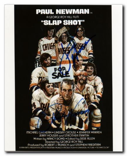 Slap Shot Paul Newman & Jerry Houser - Click Image to Close