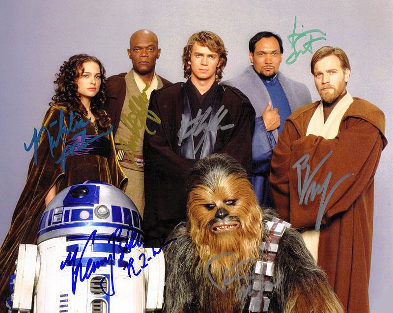 Star Wars cast signed - Click Image to Close