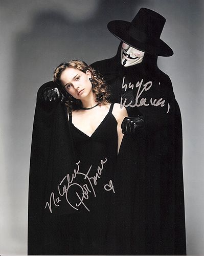 V for Vendetta Natalie Portman Hugo Weaving - Click Image to Close