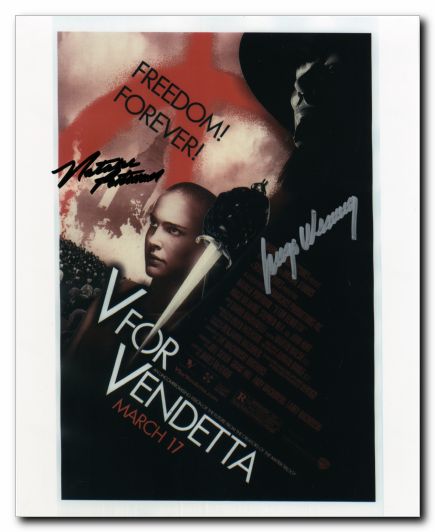 V for Vendetta Natalie Portman Hugo Weaving - Click Image to Close