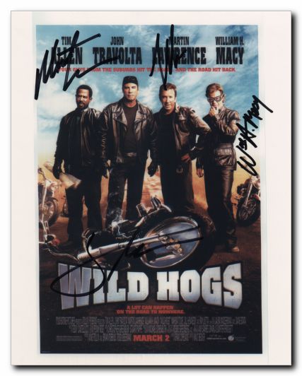 Wild Hogs Tim Allen, John Travolta, Martin Lawrence & William H. Macy - Click Image to Close