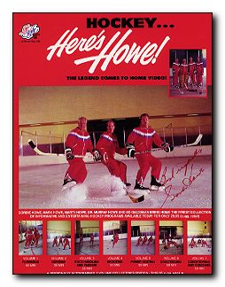 Howe Gordie magazine sheet with brothers - Click Image to Close
