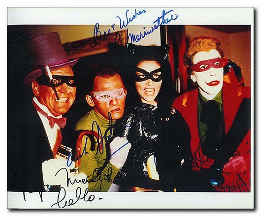 Batman Villens Copy of Photo with signatures - Click Image to Close
