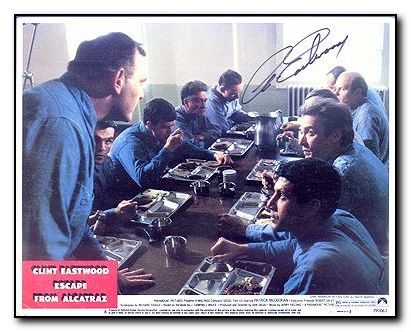 Eastwood Clint lobby card signed Escape from Alcatraz # 6 - Click Image to Close